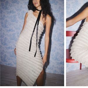 Kimchi Blue Ruffle Dress - Beige